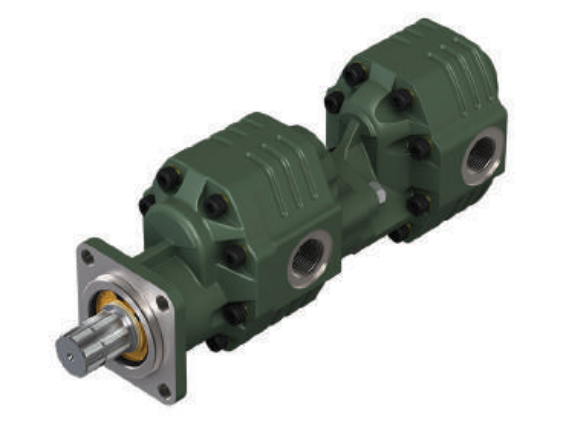 Hipomak TANDEM 73 CC ISO — шестерёнчатый насос (серия 30, ISO, тандем (сдвоенный))